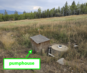pump house showing the lid